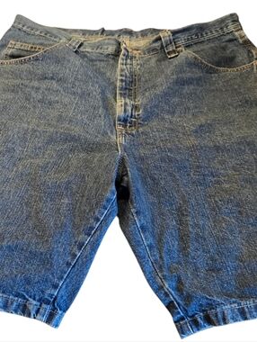 Wrangler Carpenter Classic Dark Blue Denim Shorts Size 38